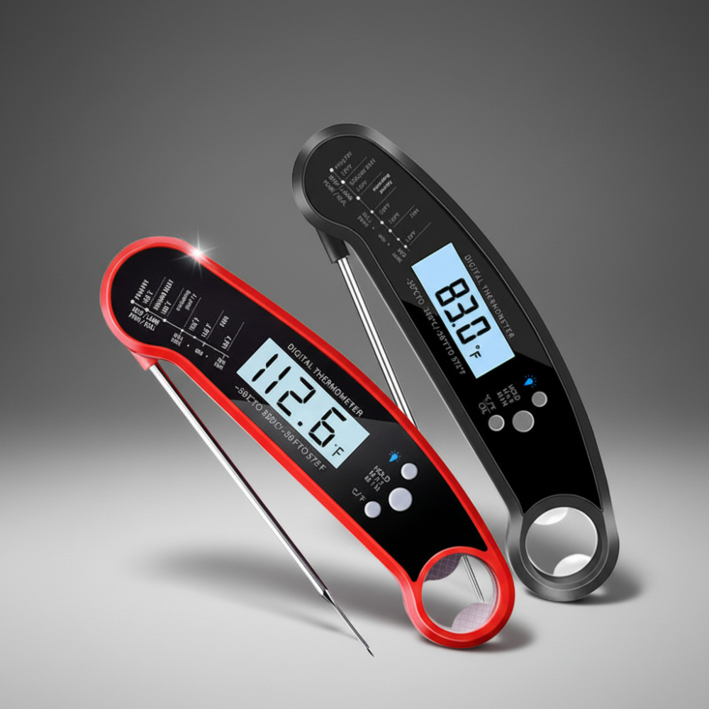 Termómetro Digital para Carne à Prova de Água Medição Rápida para Churrasco