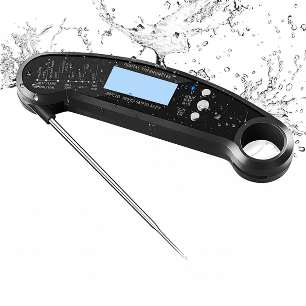 Termómetro Digital para Carne à Prova de Água Medição Rápida para Churrasco