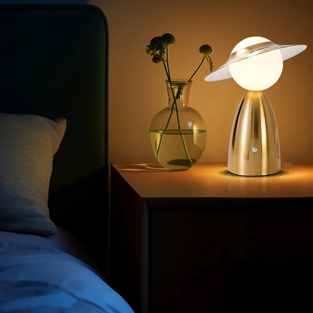LumiCharge - Draadloze LED Bureaulamp met Touchbediening & Oplaadfunctie, Moderne Verlichting