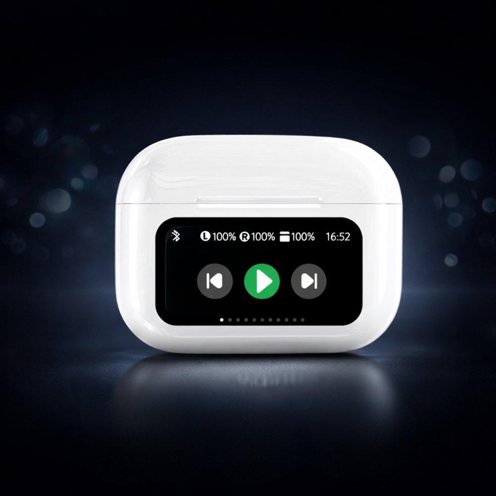 Auriculares Sem Fios Ecrã Tátil 40 Horas de Bateria Som Cristalino