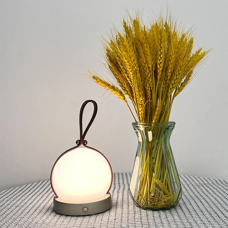 LumeSphere - Draadloze LED Lantaarn – Draagbare Tafellamp met Warm Licht