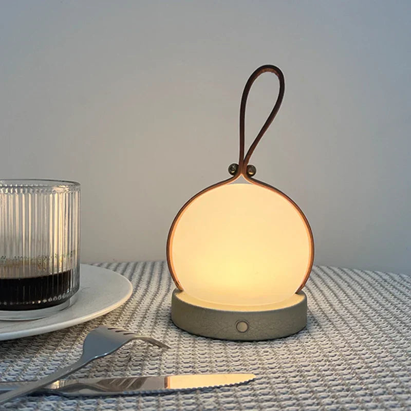 LumeSphere - Draadloze LED Lantaarn – Draagbare Tafellamp met Warm Licht