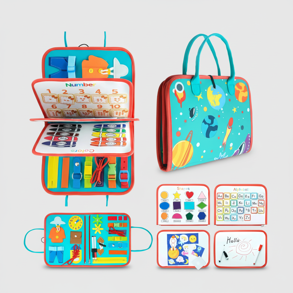 Tabuleiro Sensorial Montessori Educativo para Crianças