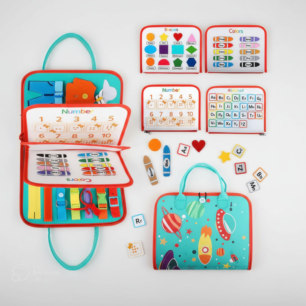 Tabuleiro Sensorial Montessori Educativo para Crianças