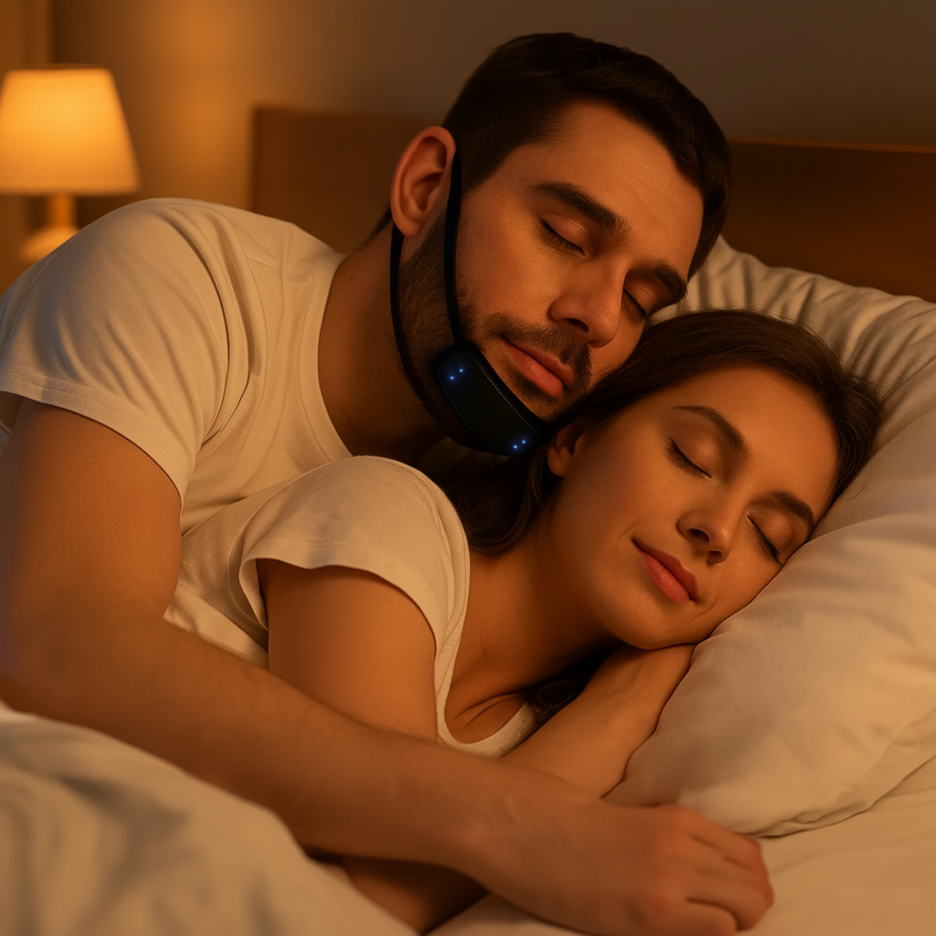 Faixa para o Queixo Anti Ronco Eficaz Noites Tranquilas Sono Melhor