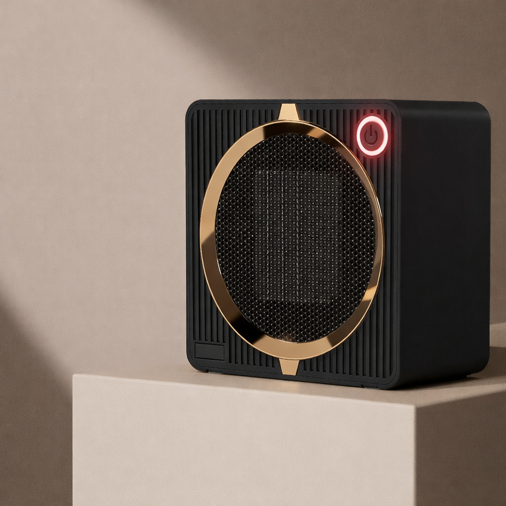 Aquecedor Elétrico Cerâmico Mini para Secretária Silencioso