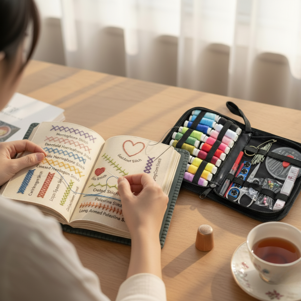 Conjunto de Bordado Relaxamento 60 Padrões Únicos Iniciantes