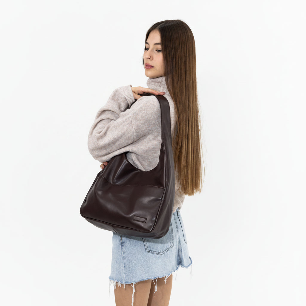 Shoulder Bag Stylish Durable Magnetic Zipper Closure