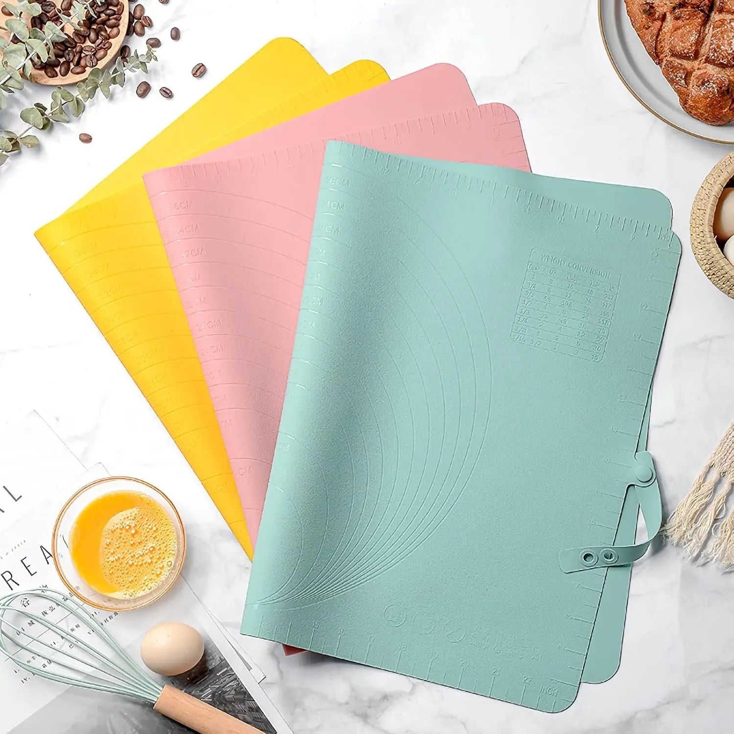 Extra Large Non-Stick Silicone Baking Mat for Cooking and Kneading 8