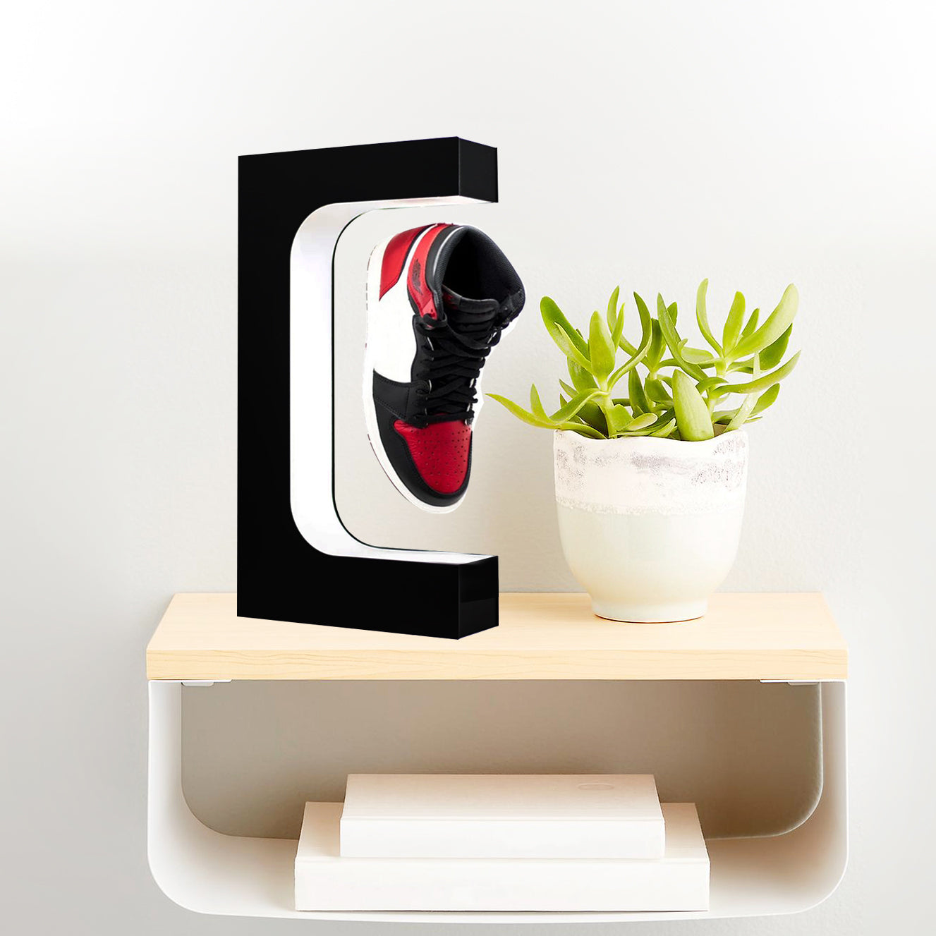 Floating shoe display LED lamp