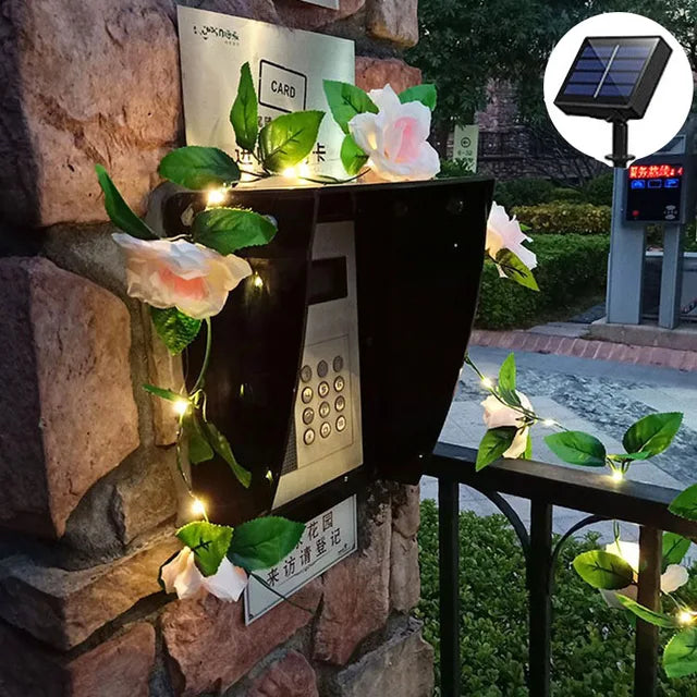 LumiLeaf - Solar LED String Lights with Maple Leaf – Weatherproof & Energy Efficient for Garden and Balcony