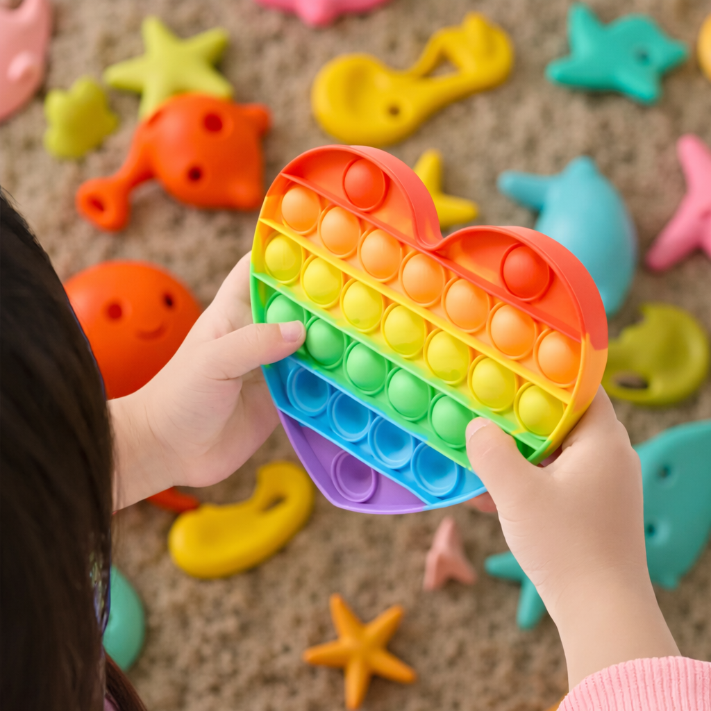 Brinquedo de Fidget Sensorial para Crianças Pequenas Jogo de Pressão Sensorial