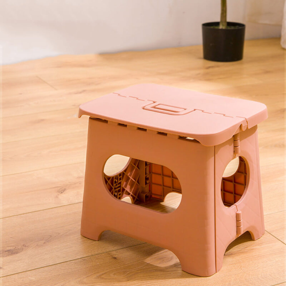 Folding Step Stool Portable Lightweight Plastic Stool with Handle 0
