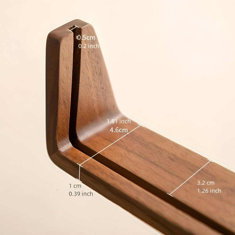 Moldura de Mesa Acrílica Madeira Maciça Forma U Moderna