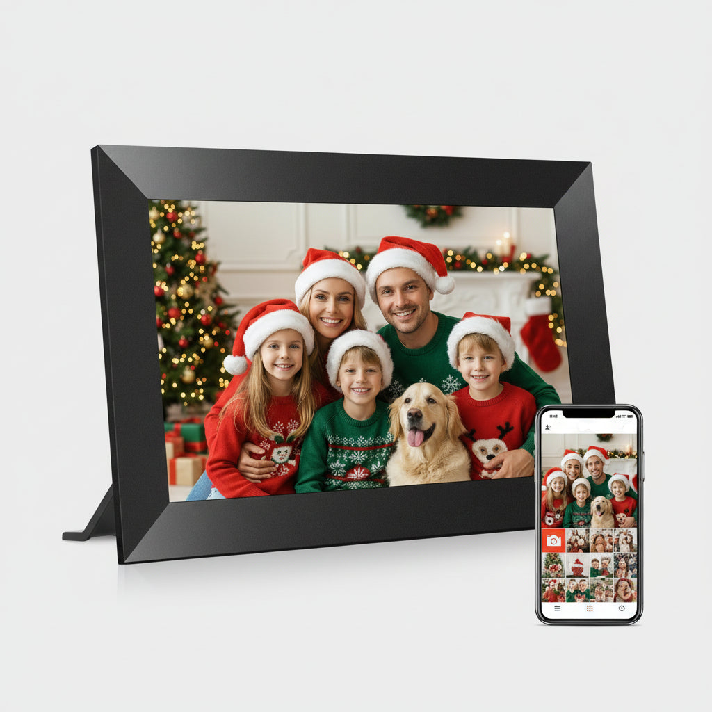 Digitale Foto Raam WiFi IPS Touchscreen 32GB Geheugen 10.1 Inch