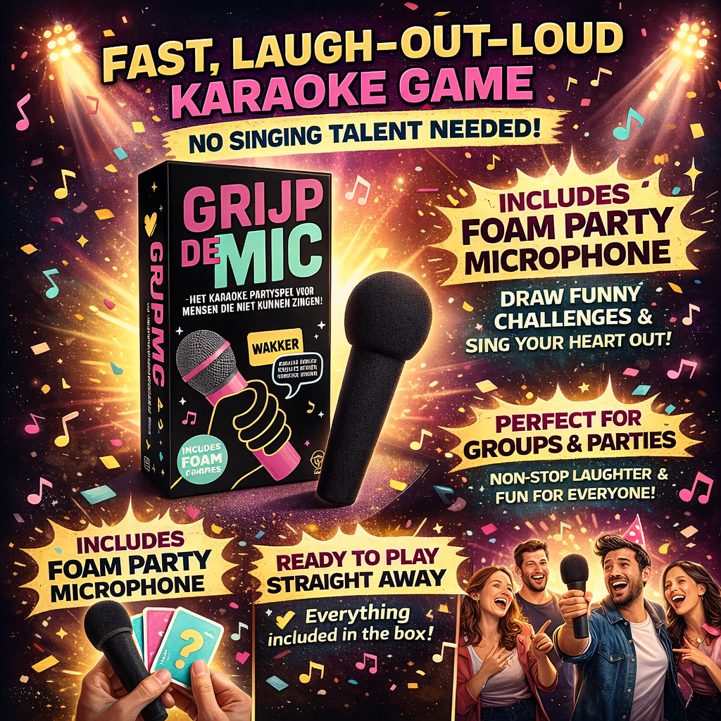 Gezelschapsspel Karaoke Microfoon Party Kaarten