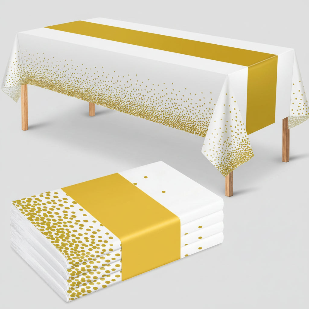 Toalha de Mesa Descartável de Plástico para Festa e Evento