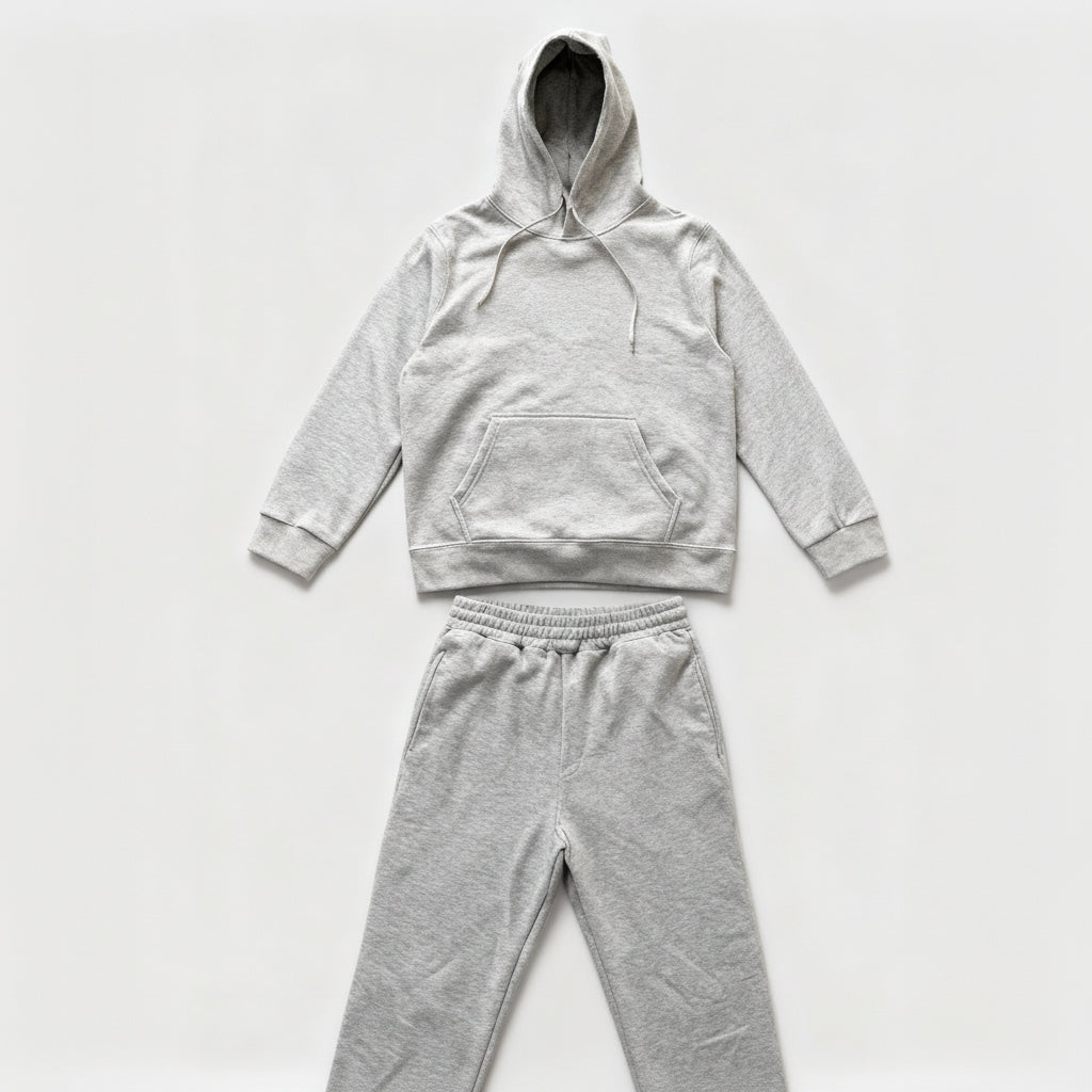 Conjunto de Treino Senhora Luxuoso com Sweatshirt Ampla e Calças de Corrida