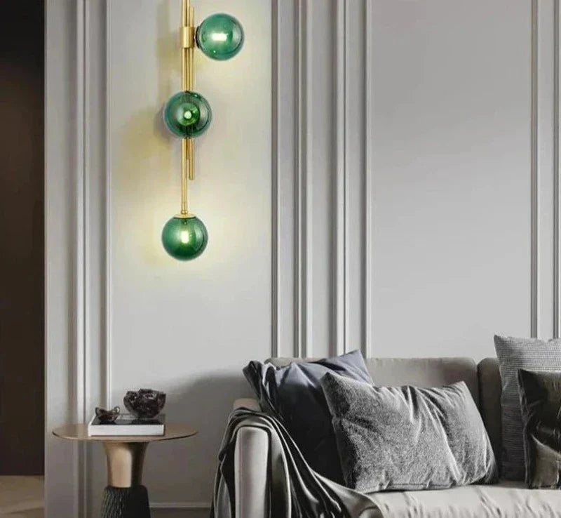GlassSphere - Lámparas de pared de vidrio modernas – Iluminación LED elegante