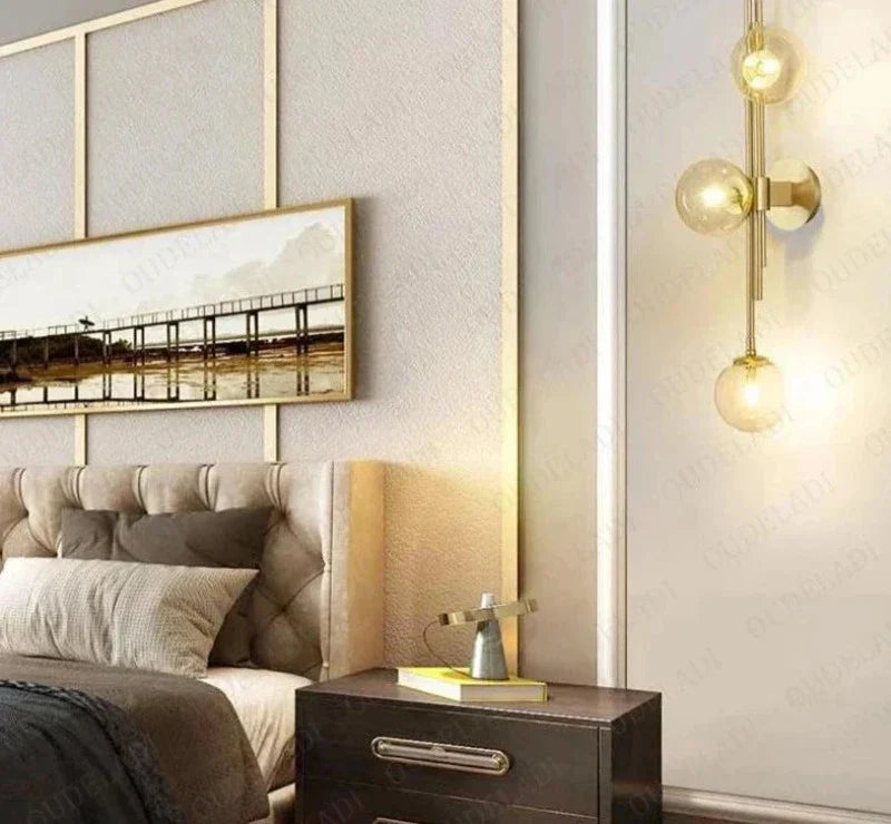 GlassSphere - Lámparas de pared de vidrio modernas – Iluminación LED elegante