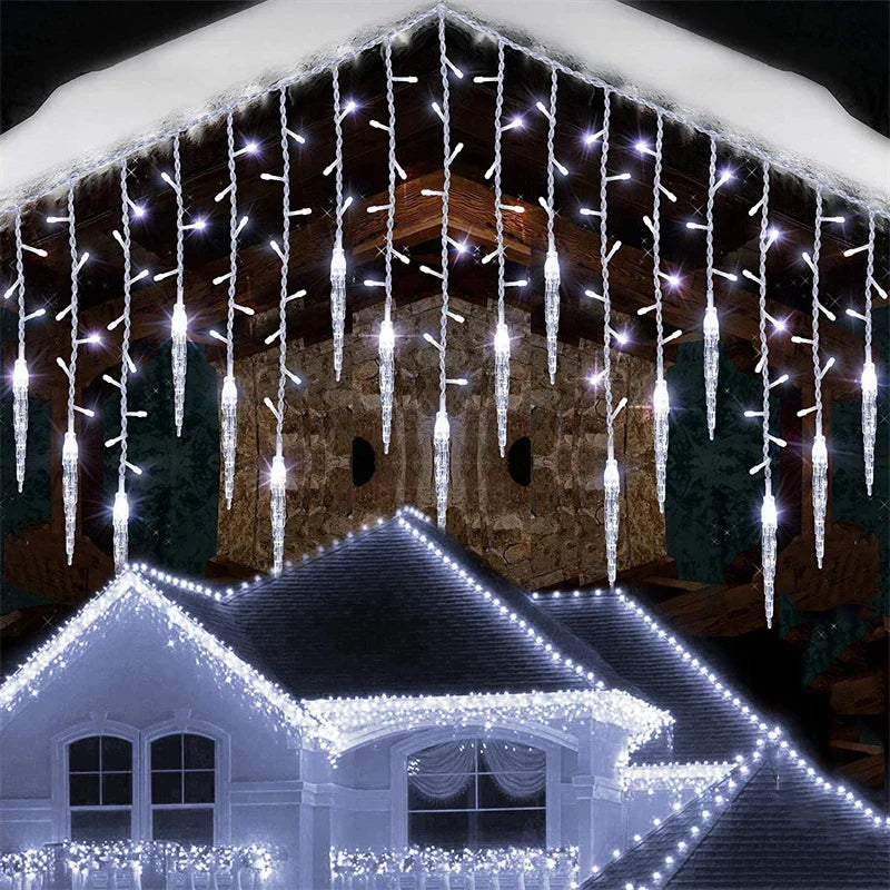 CrystalGlow - LED Verlichting Gordijn voor Buiten