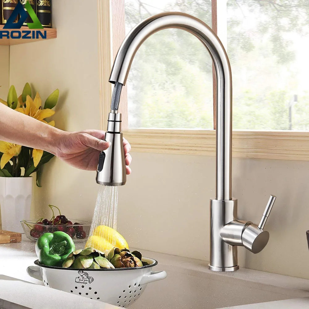 AquaFlex – Flexibele Keukenkraan met Uittrekbare Sproeikop