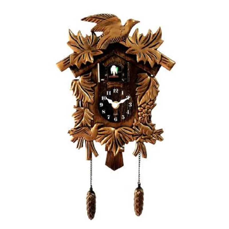 BirdTime - Klassieke Koekoeksklok met Geluid en Decoratief Ontwerp