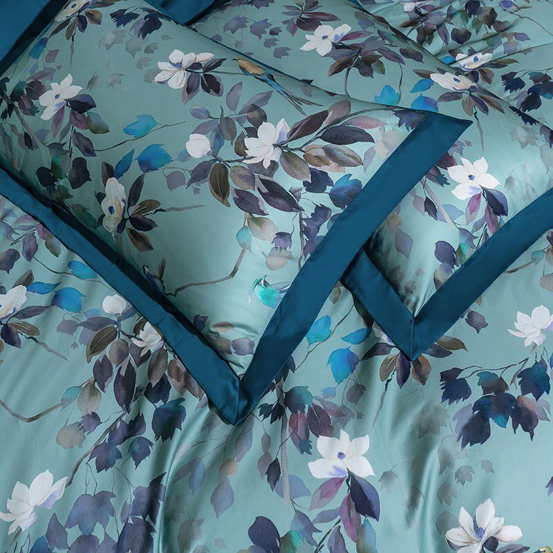 Watercolor Bloom Duvet Cover Set - Egyptian Cotton