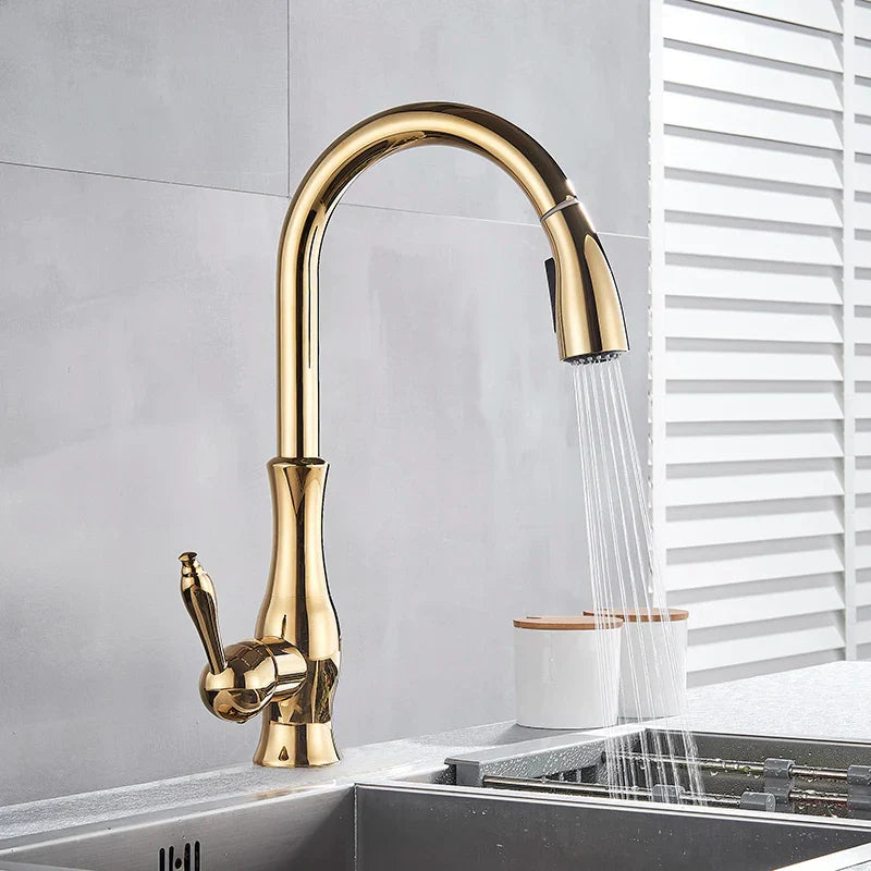 GoldFlow – Gouden Keukenmengkraan