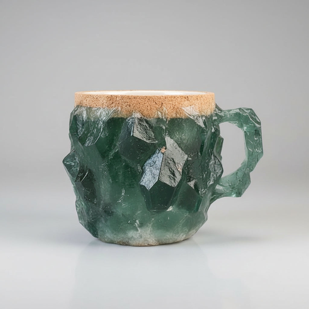 Caneca Cerâmica Pedra Natural Design Luxuoso Caneca de Café Decorativa