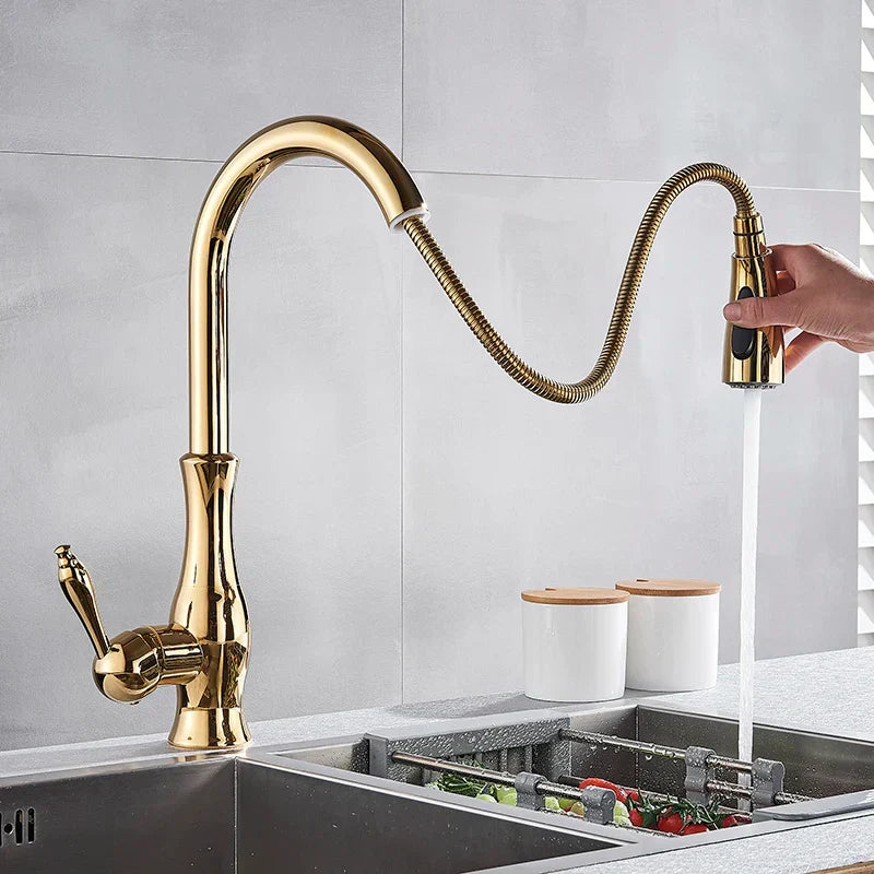 GoldFlow – Gouden Keukenmengkraan