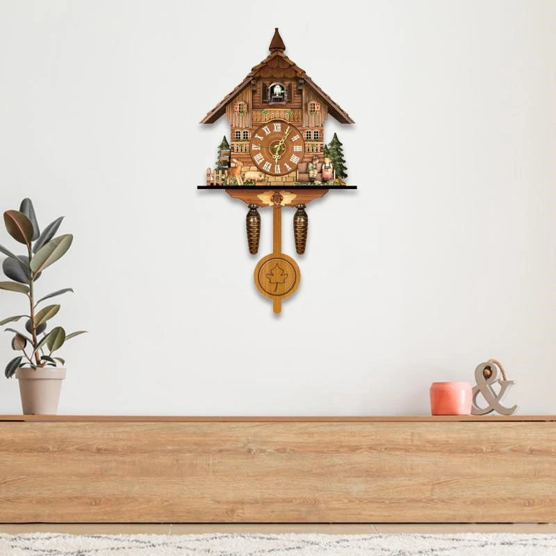 RetroTime - Wooden Cuckoo Clock for a Timeless Atmosphere