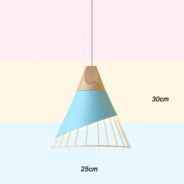 RetroCable - Vintage Hanglamp van Metaal en Hout voor Woonkamer en Eetkamer