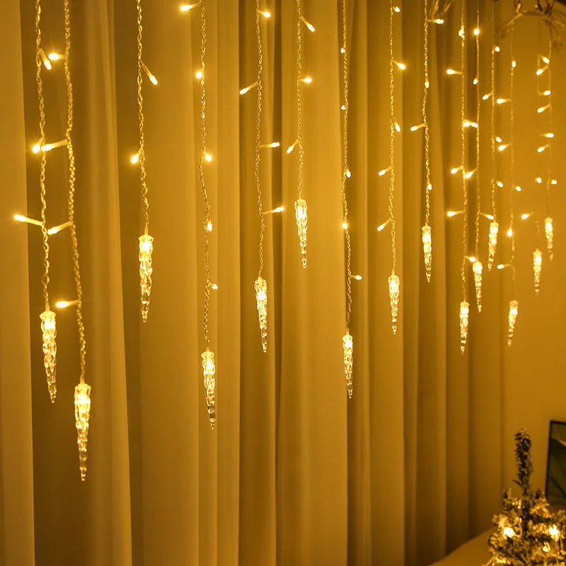 CrystalGlow - LED Verlichting Gordijn voor Buiten