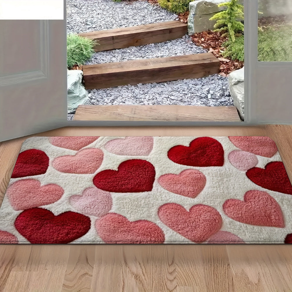 Romantic Heart Rug Valentine's Day Perfect Living Room