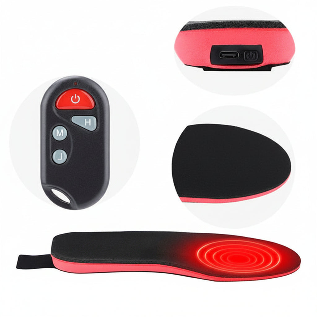 Verwarmde Binnenzolen Draadloos Herlaadbaar Warme Voeten