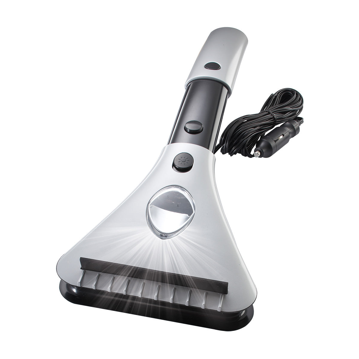 Heated Ice Scraper 12V Car Window Defroster Adjustable Handle LED Light 1