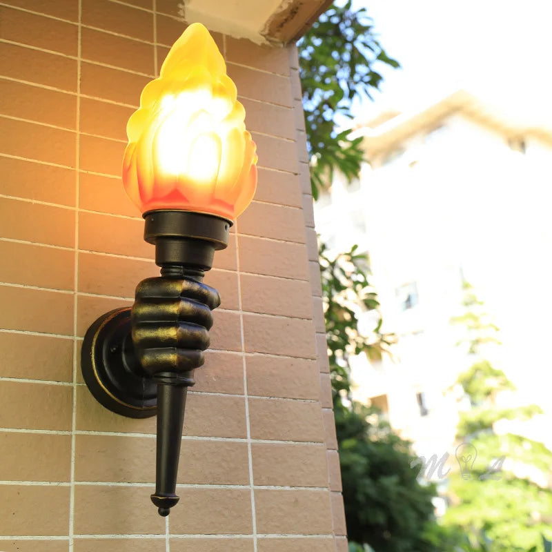 TorchGlow - Lámpara de pared industrial vintage – Lámpara de pared creativa