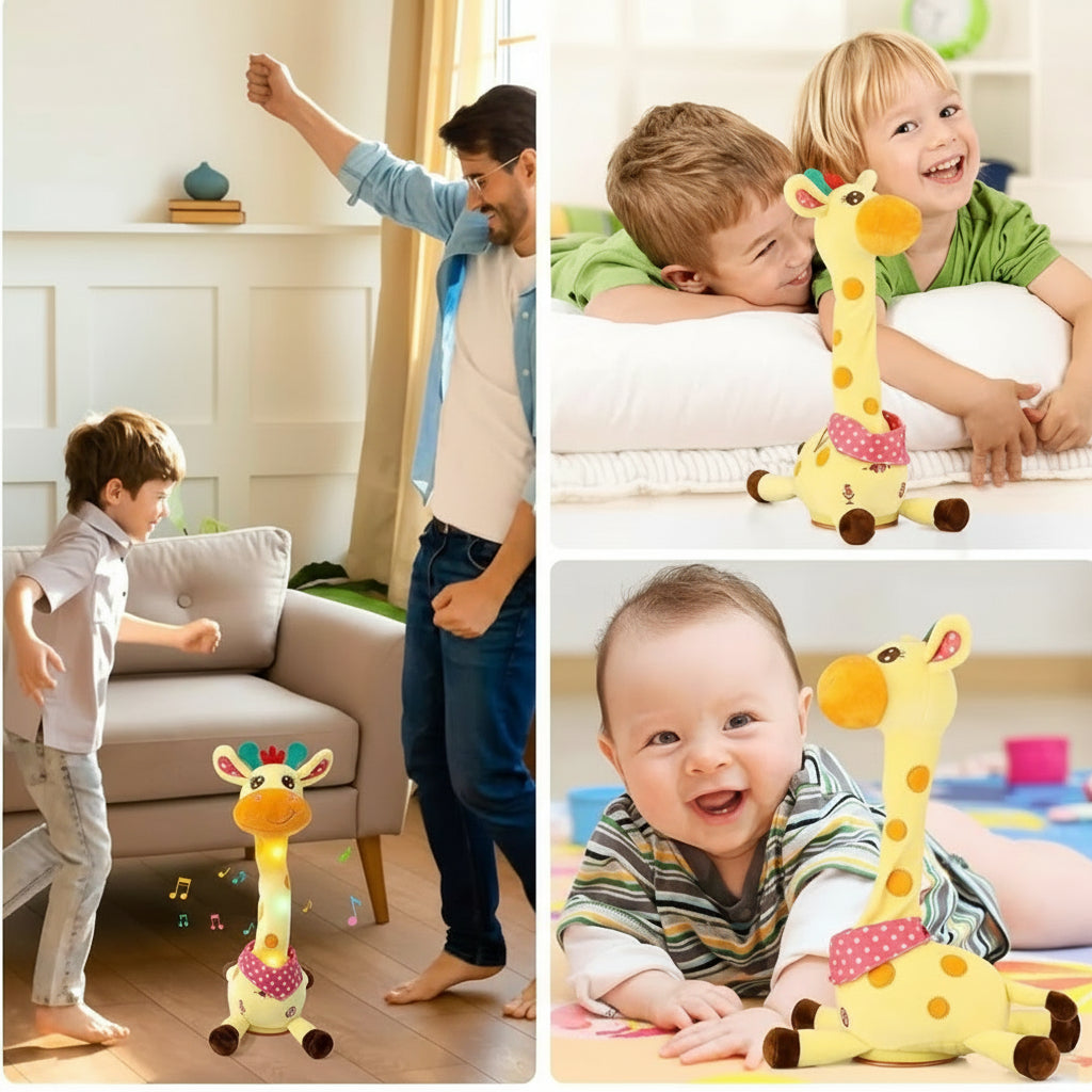 Interactive Singing Dancing Plushie Giraffe Toy for Kids 6