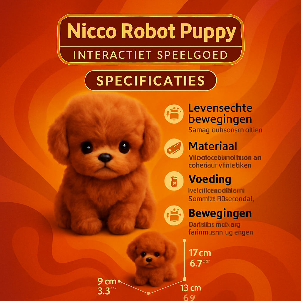 Giocattolo cane robot interattivo puppy peluche realistico bambini