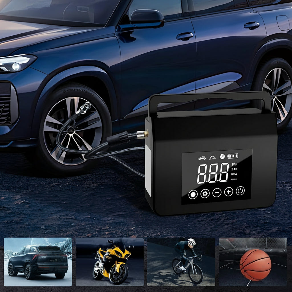 Car Jump Starter with Air Compressor Portable Power Bank