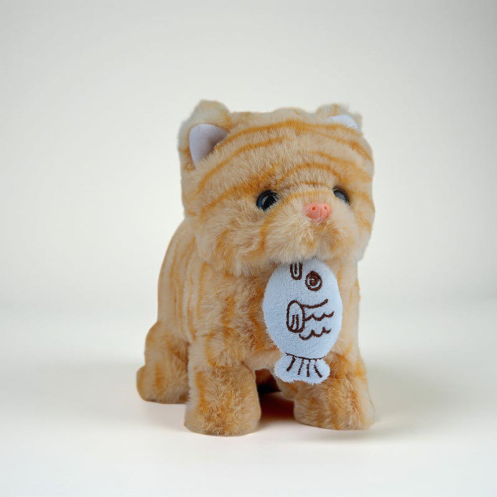 Kat Speelgoed Interactieve Pluche Robot Kitten Oranje Realistisch