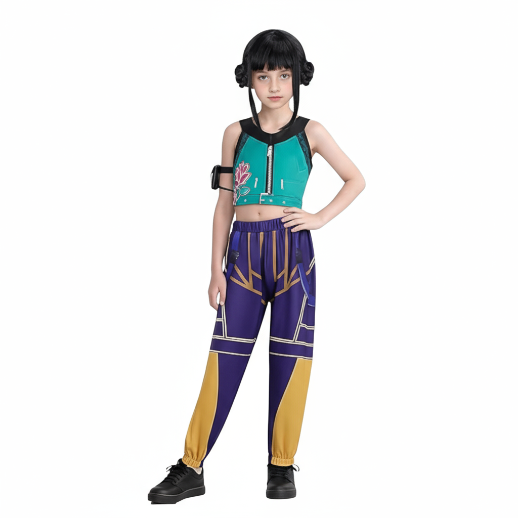 Kids Pop Singer Dance Costume Set K-Pop Inspired Outfit for Parties 5