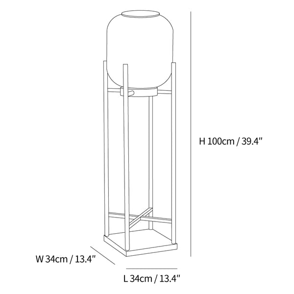 LumeStand - Solar LED Floor Lamp for Garden and Terrace