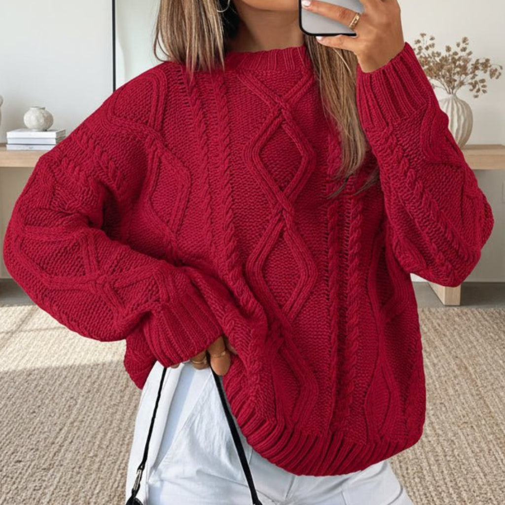 Camisola com Cabo na Moda Corte Largo Confortável Estiloso