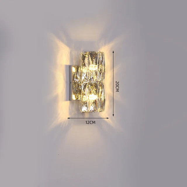 CrystalLuxe - Koninklijke Slaapkamer Wandlamp