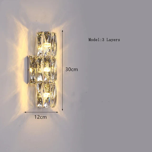CrystalLuxe - Koninklijke Slaapkamer Wandlamp