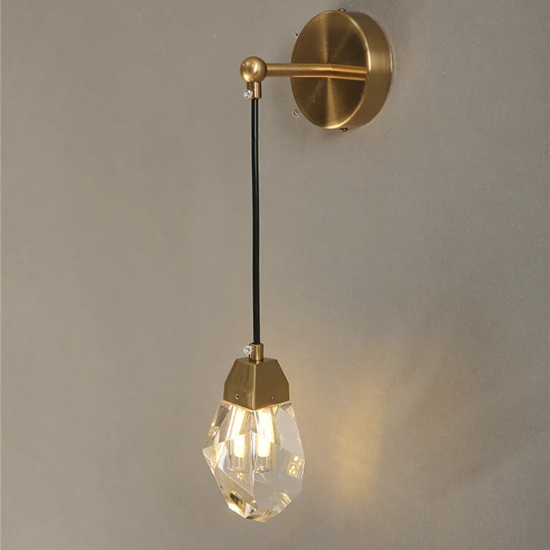 CrystalGlow - Moderne Kristallen Wandlamp in Minimalistisch Design