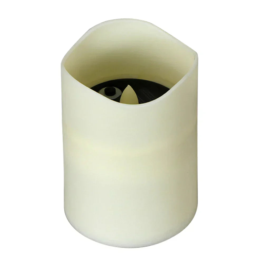 SolarGlow - Candela Solare LED Resistente alle Intemperie – Illuminazione d'Ambiente per Giardino, Balcone e Terrazza