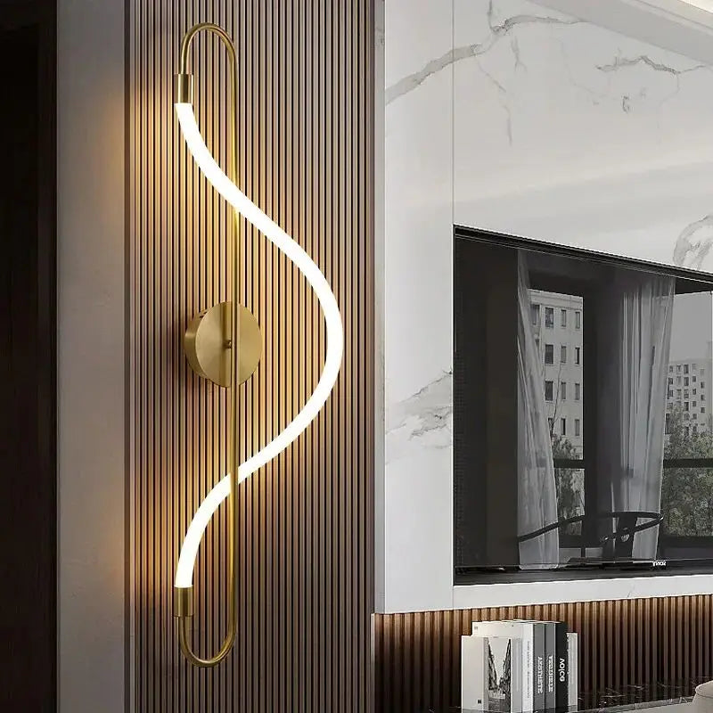 LumiForge - Lámpara de pared moderna de hierro
